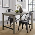 thumbnail image 2 of Metal X 48" Industrial Farmhouse Dining Table - Grey Wash, 2 of 4