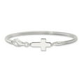 thumbnail image 4 of FJC Finejewelers 925 Sterling Silver Sideways Cross Bracelet 7.5 Inches, 4 of 7