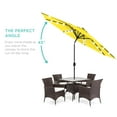 thumbnail image 4 of Best Choice Products 10ft Solar LED Lighted Patio Umbrella w/ Tilt Adjustment, UV-Resistant Fabric - Yellow, 4 of 9