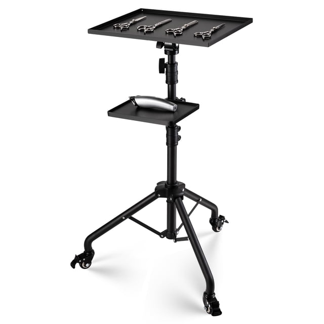Carrito Salon Tray Noverlife con plataforma de almacenamiento y ruedas