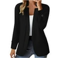 thumbnail image 4 of Under5 EGNMCR Blazers for Women Business Casual Long Sleeve Lapel Fall Open Front Suit Jacket Work Office Blazer Suit Dressy Lightweight Jackets Outfits Fall Winter, 4 of 8