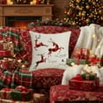 thumbnail image 7 of Under $5 Christmas Decorative Pillow Covers 18x18" Christmas European Linen Sofa Cushion Cushion Cushion Holiday for Holiday Party Supplies, 7 of 7