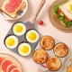 thumbnail image 5 of Sartén antiadherente para desayuno con forma de piedra Maifan, tres en uno, para huevos fritos con cuatro agujeros, 5 of 5