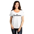 thumbnail image 2 of Herbivore Women's Fashion Slouchy Dolman T-Shirt Tee Heather White X-Large, 2 of 3