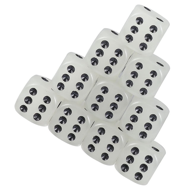 10 piezas de dados pequeños luminosos, dados luminosos, accesorios divertidos para juegos de fiesta