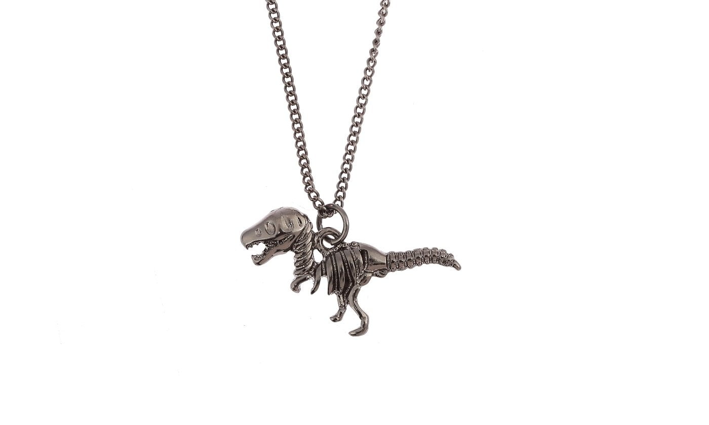 dinosaur skeleton necklace