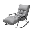 thumbnail image 3 of Lipstore Rocking Chair Adjustable Backrest Casual Versatile recliner Modern Armchair for Dark Gray, 3 of 8