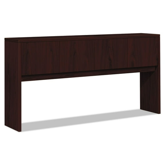 10500 Series 72 in. W x 24 in. D x 29.5 in. H Kneespace Credenza With 3/4-Height Pedestals - Mahogany
