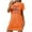 Orange, variant on ALLLIST Women's Nightgowns Short Sleeve Christmas Nightdress Pink Comfy Round Neck Sleep Dresses Pajamas for Ladies