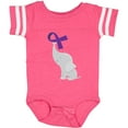 thumbnail image 3 of Inktastic Purple Awareness Ribbon Elephant Boys or Girls Baby Bodysuit, 3 of 5