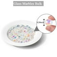 thumbnail image 2 of 100Pcs Glass Marbles for Kids,Happon Marble Run Games,Clear Marbles for Vase Fillers, Iridescent Clear, 2 of 6