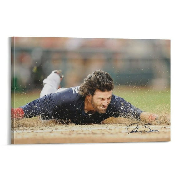 Dansby Swanson Canvas Poster Picture Print Wall Art Poster Painting Canvas Posters Artworks Gift Room Aesthetic 24x36inch(60x90cm)