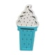 thumbnail image 3 of Luz de noche decorativa de madera con forma de helado, letrero de neón bonito, ambiente romántico Blanco Azul, 3 of 9