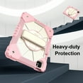 thumbnail image 2 of Shockproof Case for Apple iPad Pro 11 Inch 2022/2021/2020/2018 4th 3rd 2nd 1st Gen/ iPad Air 5th 4th Gen 10.9 Inch, Rotating Kickstand Pencil Holder Shoulder Strap Hand Strap Bumper Cover, Rosegold, 2 of 8