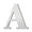 A, variant on 3D Acrylic Large Letter Wall Stickers for DIY Home Decoration Letter Logo Art Self Adhesive Decor 10cm X