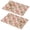 Pioneer Flower Floral-2, variant on Placemat, Pioneer Flower Floral Print Pattern Place Mats Table Mat Set Of 2, PVC Washable Placemats for Party Kitchen Dining Decoration, 18x12 Inch, Fade Resistant