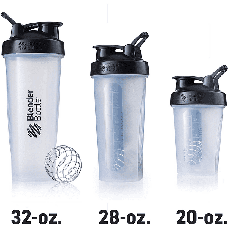 BlenderBottle Classic Shaker Bottle Perfect for Protein Shakes and Pre  Workout, 28-Ounce, Black 