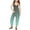 Green, variant on TBWNWG Girls Summer Print V Neck Sleeveless Romper Loose Fit Casual Jumpsuit With Pockets for And Juniors Lightweight Comfortable,Size 7-8 Years