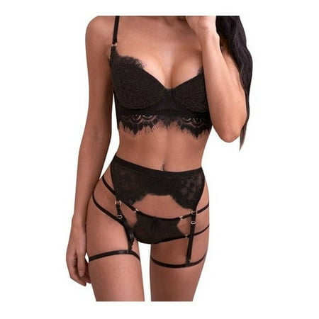 

Bodysuit Women Sexy Set Lingerie Thong Lace B 7121 Pajama