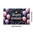 thumbnail image 3 of Decorative Design Retirement Party Happy Banner Elegant Crown Balloon Decoration for Celebration Event Indoor Outdoor, 3 of 8