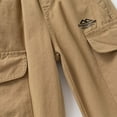 thumbnail image 6 of JFHHQ Big Boys Sweatpants Boys School Joggers Boys Solid Color Cargo Pants With Casual Print Designs Comfortable Trousers For Toddlers And Big Kids Durable Playwear Khaki 8-9 Years, 6 of 7