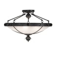 thumbnail image 7 of Meyda Tiffany 258647 Arabesque 5 Light 32" Wide Semi-Flush Bowl Ceiling Fixture - Black, 7 of 7