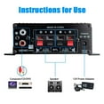 thumbnail image 4 of CNKOO AK370 Mini Digital Bluetooth Power Amp for Home Stereo and Car Audio Systems, 4 of 9