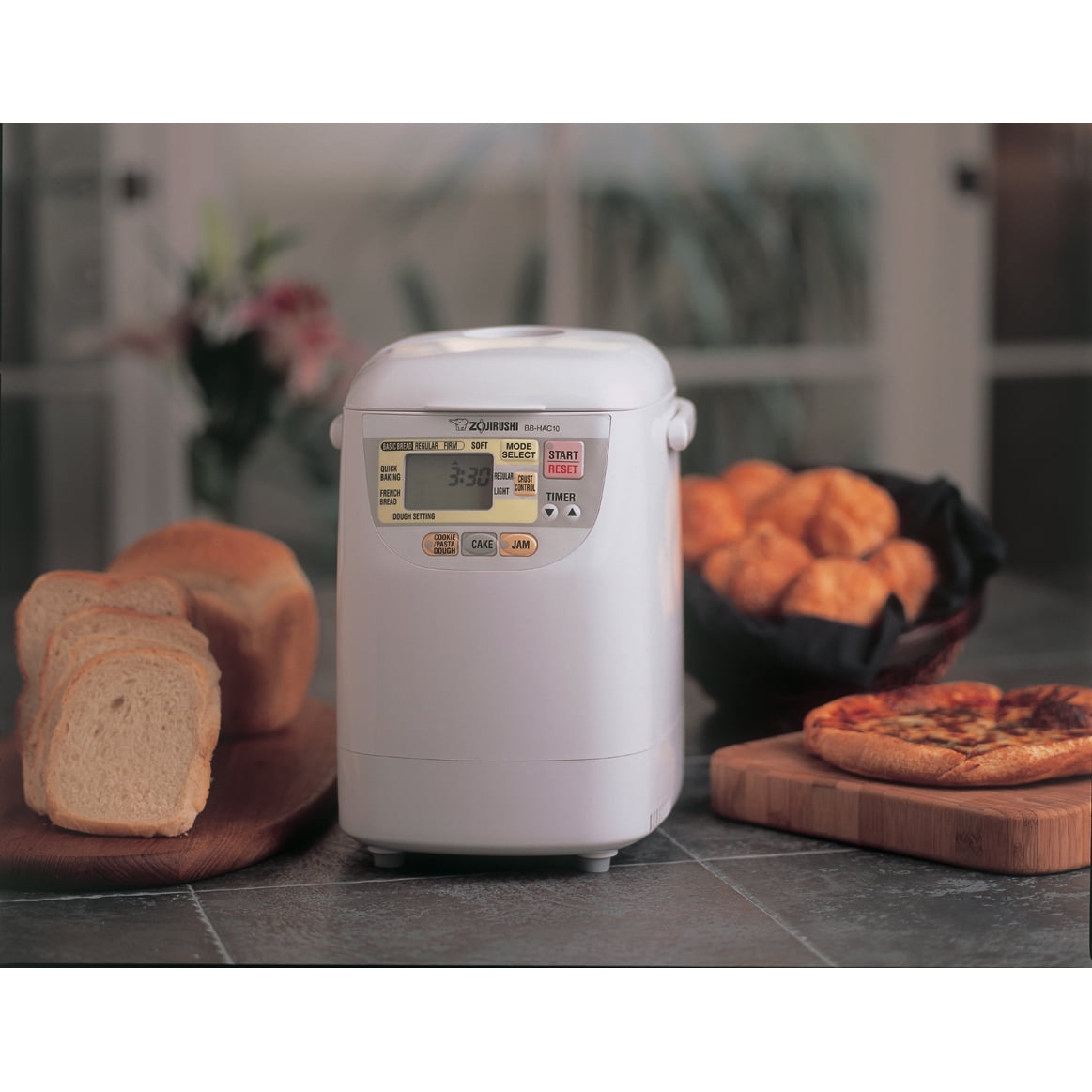 Zojirushi BB-HAC10 Home Bakery 1-Pound-Loaf Programmable Mini Breadmaker,  White