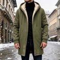 thumbnail image 6 of Mens Fleece Full Zip Hoodie Casual Solid Color Outdoor Pocket Long Sleeve Warm Hoodie Coat, 6 of 7