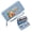 Blue, variant on Personalized Wallet for Women Slim Zippered Purse with Wrist Strap Original Designs Love Made on Demand Portable Change Foreskin Clip Soft Texture