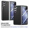 thumbnail image 4 of K-Lion for Samsung Galaxy Z Fold 5Slim Case with Camera Lens Protector, Premium PU Leather Lightweight Full Body Case Shockproof Anti-Scratch Protective Phone Cover for Samsung Galaxy Z Fold 5, Black, 4 of 8