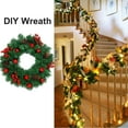 thumbnail image 4 of Coolmade  36 Feet Christmas Garland, 2 Strands Artificial Pine Garland Soft Greenery Garland for Holiday Wedding Party Decoration, Outdoor/Indoor Use, 4 of 9