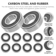 thumbnail image 3 of Wheel Bearing Skateboard 10 Pcs Bones Bearings Industrial R82rs Small Ball Steel Rubber, 3 of 6