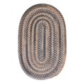 thumbnail image 1 of Colonial Mills OH98R108X108 9 ft. Oak Harbour Round Wool Rug, Graphite, 1 of 2