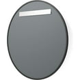 thumbnail image 6 of Better Bevel 36” x 36” Black Rubber Framed Mirror | Round Bathroom Wall Mirror, 6 of 16