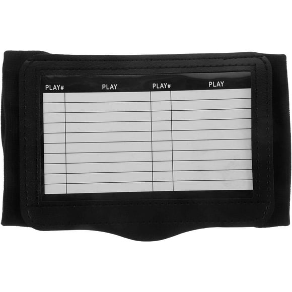HUGFEGWE Wristband Playbook, Triple Insert Playbook Wristband Football Wristbands with Three Play Sheet Compartments for Flag Football and Tackle Football (6.29 x 4 in) CA919-138960