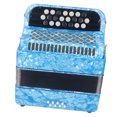 thumbnail image 1 of Accordéon Professionnel 22 Touches 8 Basses Bouton Confortable Portable Idéal pour Accordéonistes Professionnels Convient aux Performances et aux Examens Accordéon en Bois ABS Métal, 1 of 7