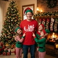 thumbnail image 4 of Mens Papa Elf Shoe T Shirt Cute Christmas Santas Helper Tee for Guys Graphic Tees, 4 of 9