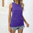 thumbnail image 6 of Tmtolofot Cotton Sleeveless Tank For Women Crew-Neck Classic Fit Tees Womens Breathable Casual Summer Tops Women's Basic Tank Tops Sexy Cute Cami For Womens, 6 of 8
