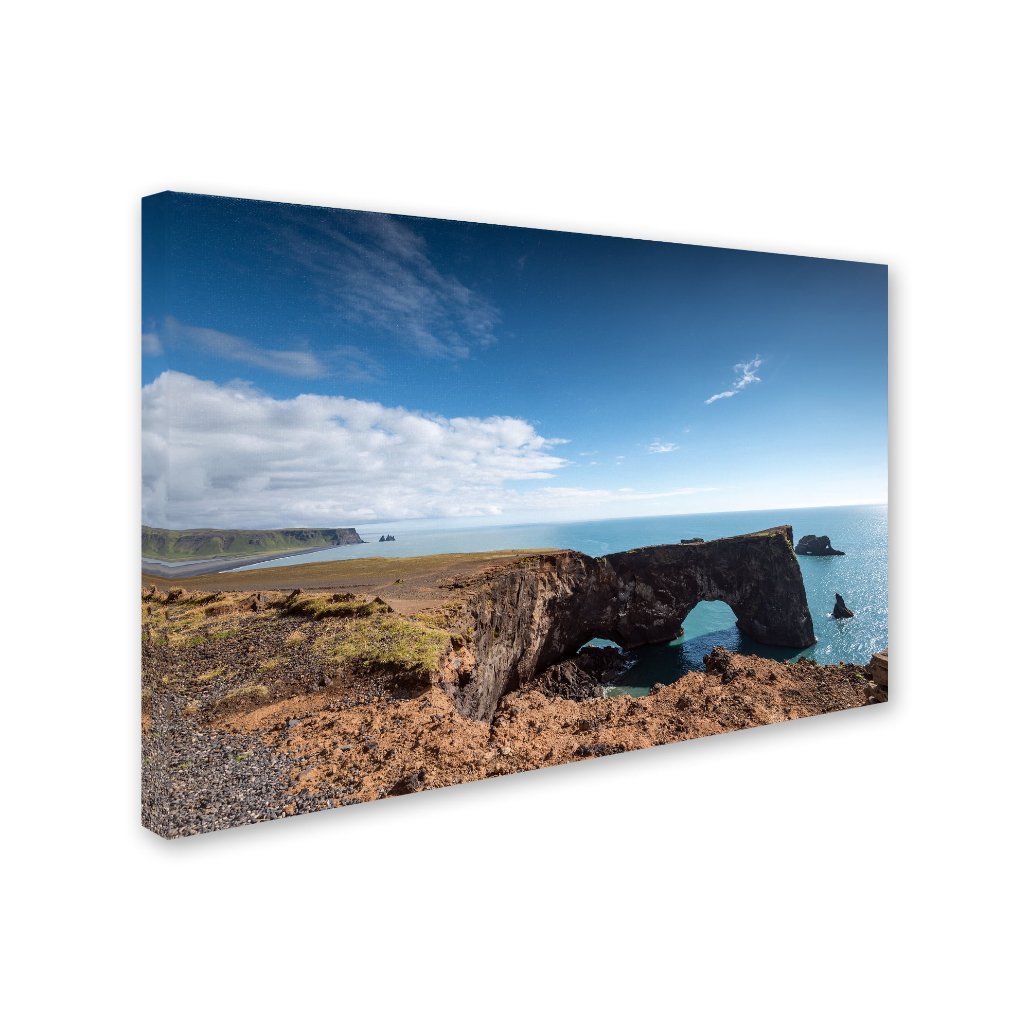 Trademark Fine Art 'Dyrholaey Cape' Canvas Art by Philippe Sainte-Laudy