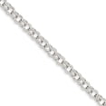 thumbnail image 1 of 14k White Gold Double Link Charm Bracelet 7 Inch "Bracelets, 1 of 2