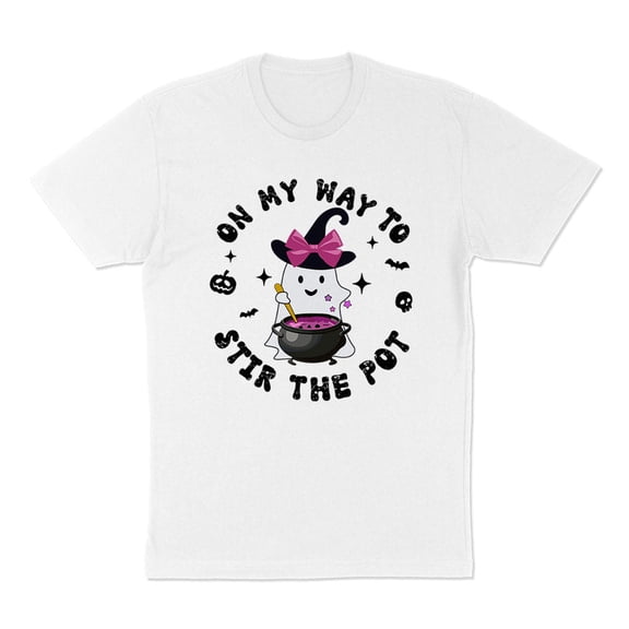 On My Way to Stir the Pot Shirt Unisex Large White