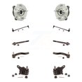thumbnail image 1 of Transit Auto Front Hub Bearing Assembly Suspension Lower Ball Joint Outer Inner Tie Rod End and Sway Bar Stabilizer Link Kit (10Pc) for Car Toyota RAV4 - Left Right Side (Driver Passenger) K7T-108671, 1 of 11
