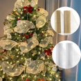 thumbnail image 2 of Guirnalda de Navidad de malla dorada y plateada, cinta de árbol de Navidad, decoración de Feliz Navidad, suministros de decoración de fiesta de año nuevo, 10 yardas, 2 of 4