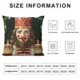 thumbnail image 5 of GOSMITH  Merry Christmas Nutcracker Decorative Throw Pillow Cover, Xmas Tree Cartoon Wooden Soldier Toy Porch Patio Outdoor Home Decor, Winter Holiday Women Girl Gifts Couch Cushion Case, 5 of 5