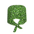 thumbnail image 2 of Scrub Caps Women Men - Glitter Adorable Green Soft Comfy Waterproof Adjustable Working Cap Scrub Hats Surgical Caps for Women Men With Sweatband, Nurse Caps for Women Men, 2 of 6