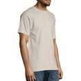 thumbnail image 3 of Hanes Men's & Big Men's Authentic Short Sleeve Pocket Tee, Sizes S-3XL, 3 of 5
