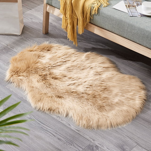 EGNMCR Outdoor Rug Bathroom Rugs Rugs for Living Room Popular Carpet, Household Cold Proof And Slip, Irregular Tea Table Floor Mat, Sofa Cushion Shaggy Slip