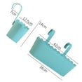 thumbnail image 7 of Travelwant Metal Iron Hanging Flower Pots for Railing Fence Hanging Bucket Pots Countryside Style Window Flower Plant Holder with Detachable Hooks Home Decor, 7 of 7