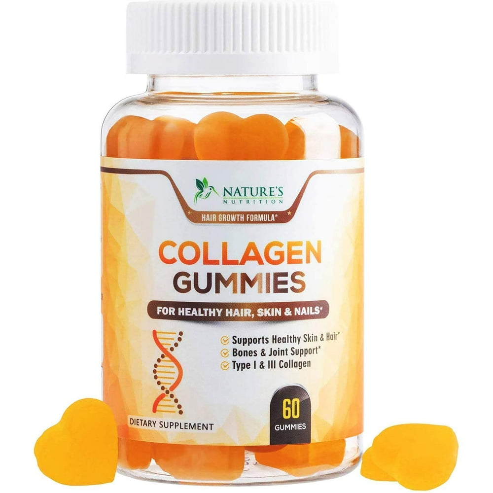 Nature's Nutrition Collagen Gummies, Collagen Gummies Type 1 and 3